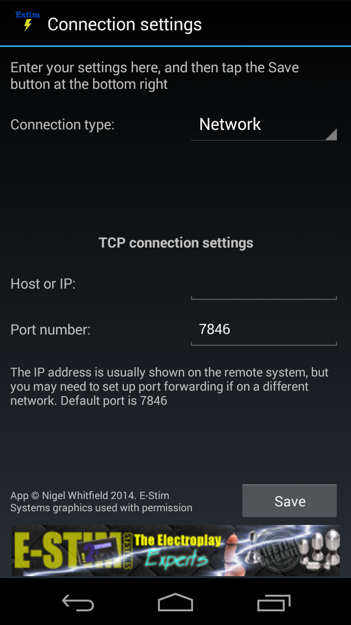 Network settings